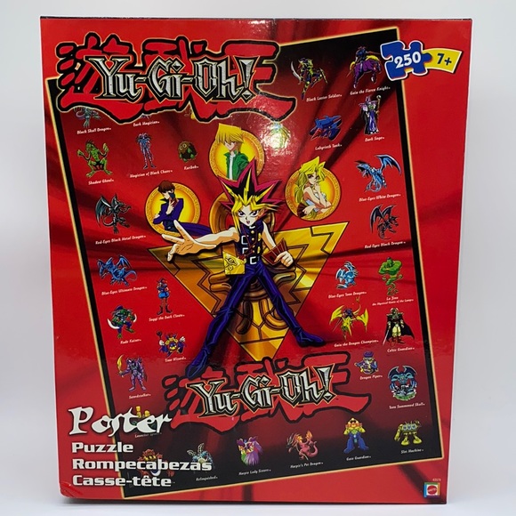 Yu-Gi-Oh Poster Puzzle 250 Pieces Mattel Vintage New Sealed - Picture 1 of 11